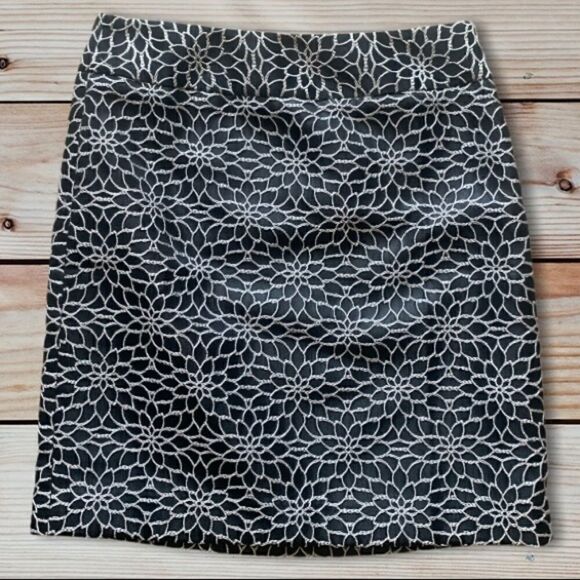 🎄Ann Taylor Petite Floral Pattern Embroidered Skirt - Picture 1 of 8